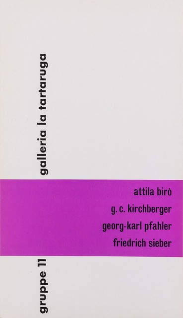 Various Artists, ‘Gruppo 11’, 1958, Finarte