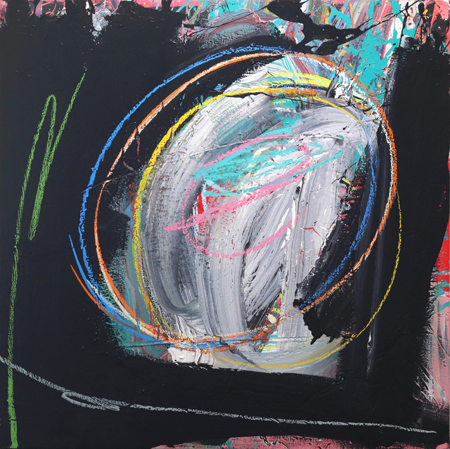 Olympio, ‘Untitled Black’, 2018, Painting, Mixed Media on Canvas, Artspace Warehouse