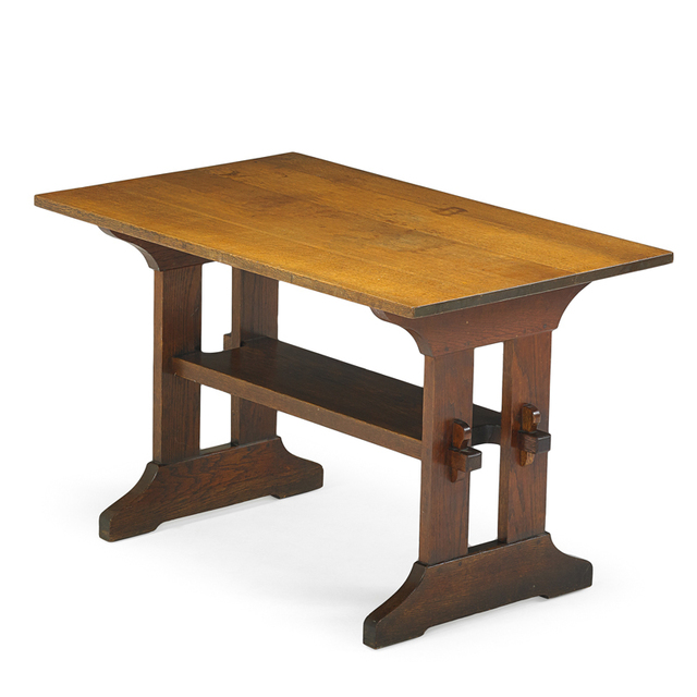 Gustav Stickley, ‘Trestle Table, Eastwood, NY’, ca. 1910, Rago/Wright
