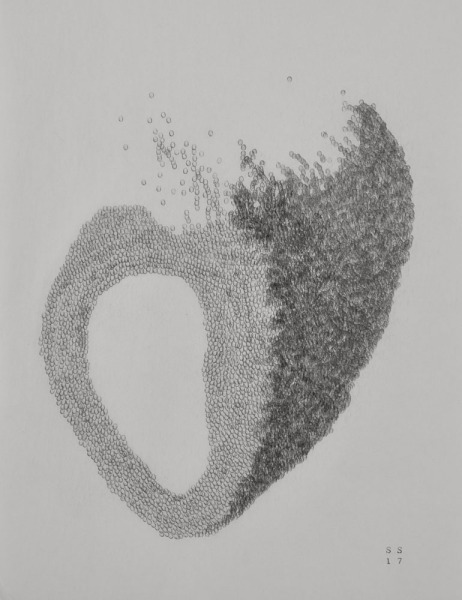Stephanie Strange, ‘Raised by the Tide’, 2018, Drawing, Collage or other Work on Paper, Typewriter on paper, Wally Workman Gallery
