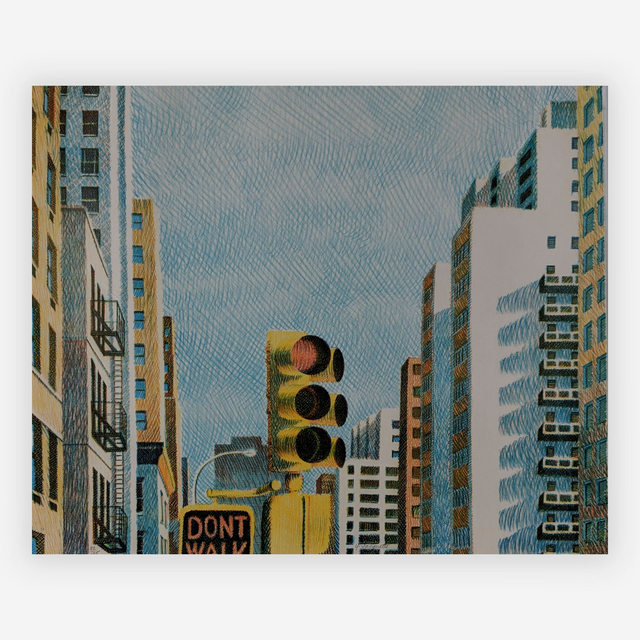 Yvonne Jacquette, ‘Untitled (Red Light)’, 1974, Print, Lithograph, Capsule Gallery Auction