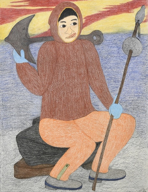 Shuvinai Ashoona, ‘Untitled (#148-2375)’, 2020, Drawing, Collage or other Work on Paper, Coloured Pencil, Ink on Paper, Madrona Gallery