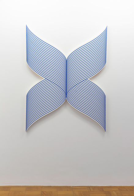 Philippe Decrauzat, ‘X wave (reverse)’, 2018, Painting, Acrylic paint on canvas, Galeria Nara Roesler
