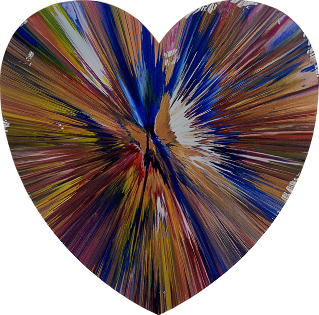 Damien Hirst, ‘Heart Spin Painting (Created at Damien Hirst Spin Workshop)’, 2009, Rago