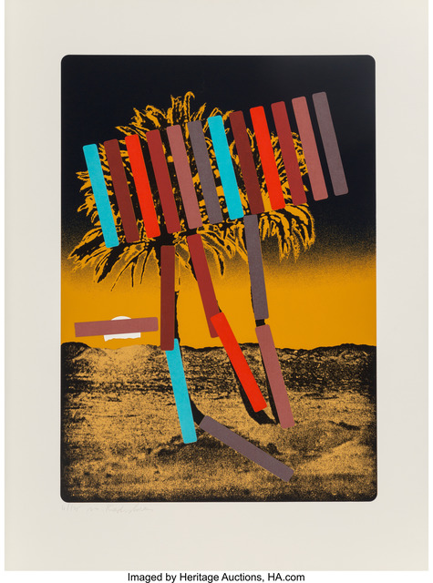 Menashe Kadishman, ‘Yellow with Black Palm’, circa 1979, Heritage Auctions
