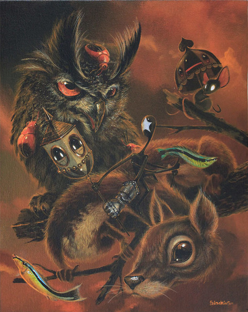 Greg 'Craola' Simkins, ‘The Weasowl, Origins’, 2015, KP Projects