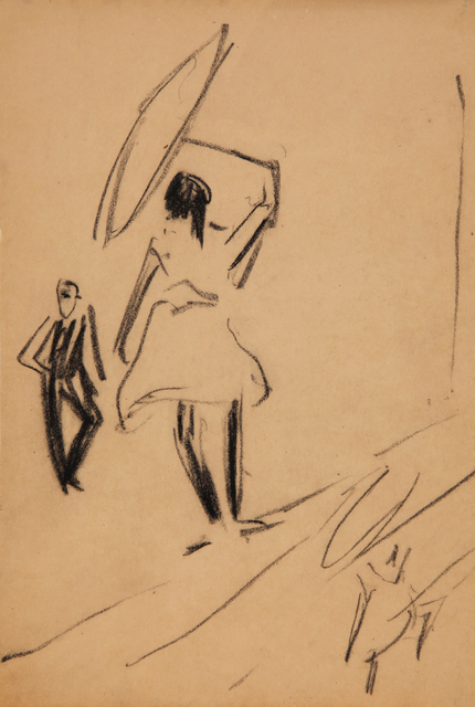 Ernst Ludwig Kirchner, ‘Mädchen auf Drahtseil mit Schirm’, 1910, Henze & Ketterer