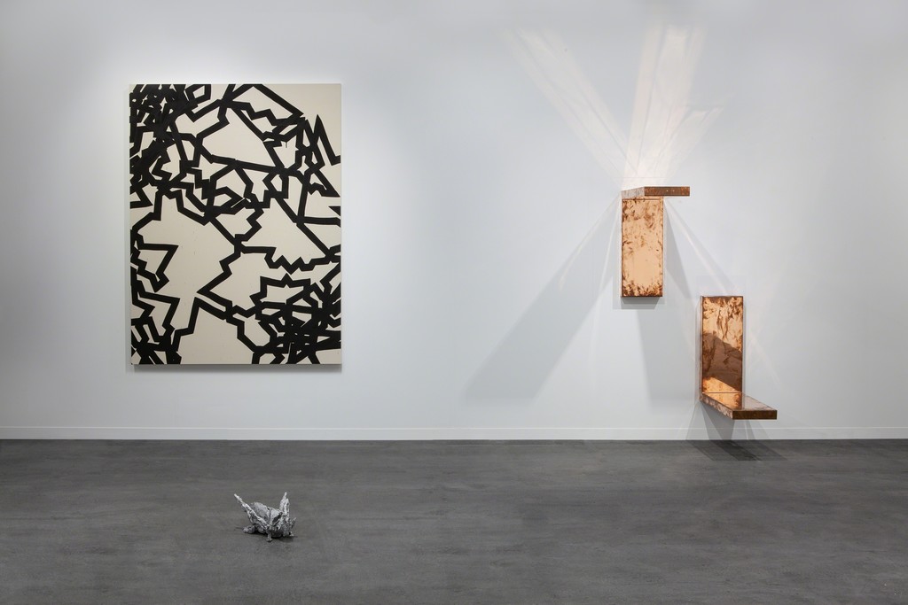 Installation view, Galerie Eva Presenhuber at artgenève 2019, Courtesy the artist and Galerie Eva Presenhuber, Zurich / New York, Photo: Sebastiano Pellion Installation view, Galerie Eva Presenhuber at artgenève 2019, Courtesy the artist and Galerie Eva Presenhuber, Zurich / New York, Photo: Sebastiano Pellion