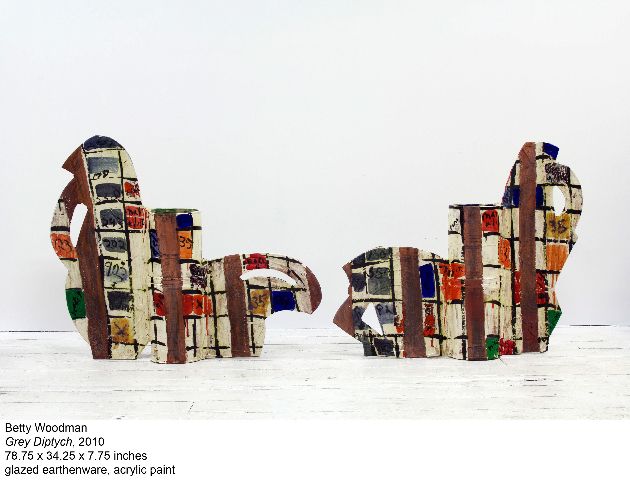 Betty Woodman, ‘Grey Diptych’, 2010, Nina Johnson