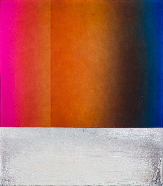Jimi Gleason, ‘JG 46’, 2020, Painting, Silver deposit and acrylic on canvas, Bentley Gallery