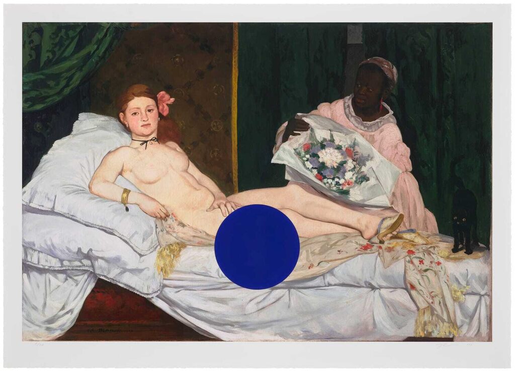 Jeff Koons - Gazing Ball (Manet Olympia)
