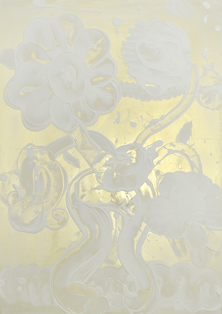 Catherine Howe, ‘Mica Painting (Marigold)’, 2018, Painting, Acrylic and interference mica pigment on canvas, William Shearburn Gallery