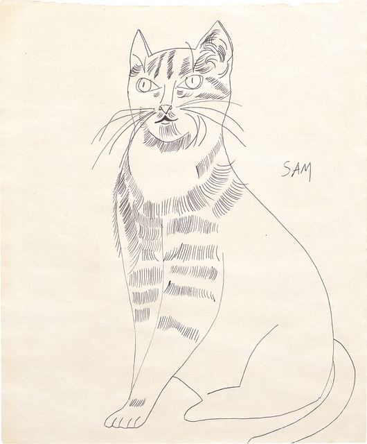 Andy Warhol, ‘Sam (seated with long hair)’, ca.1954, Phillips