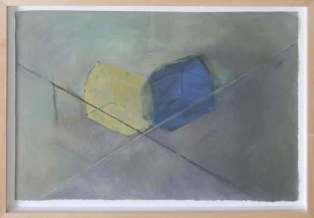 Carol Benson, ‘Two Houses’, 2010, Drawing, Collage or other Work on Paper, Oil on paper, William Campbell Contemporary Art Inc