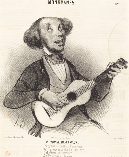 Honoré Daumier, ‘Le Guitariste-Amateur’, 1840, National Gallery of Art, Washington, D.C.