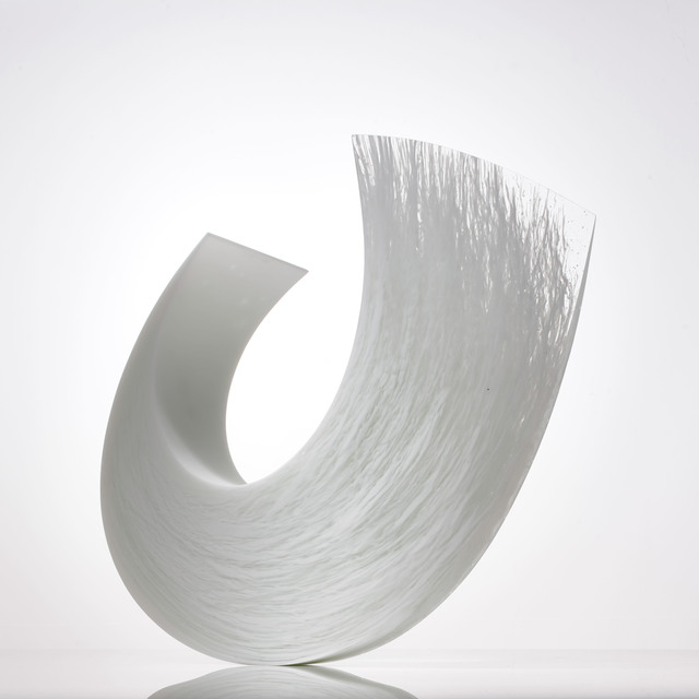 Galia Amsel, ‘White Squall XV’, 2019, Design/Decorative Art, Cast, hand-smoothed and polished white and clear bullseye glass. Made by the artist in New Zealand, Adrian Sassoon