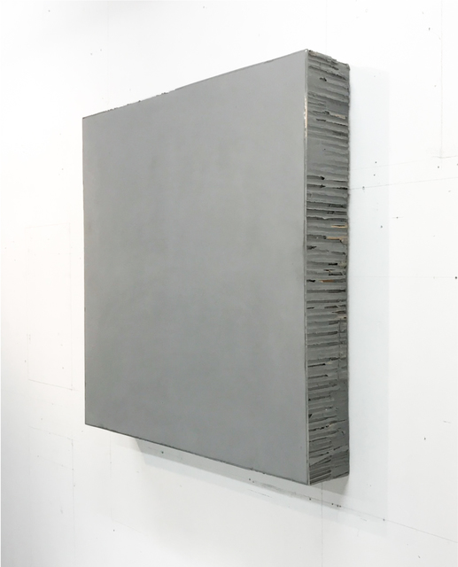 Noriyuki Haraguchi 原口 典之, ‘Gray Square’, 2019, Installation, Polyurethane, paper honeycomb, acrylic paint, Asia Art Center
