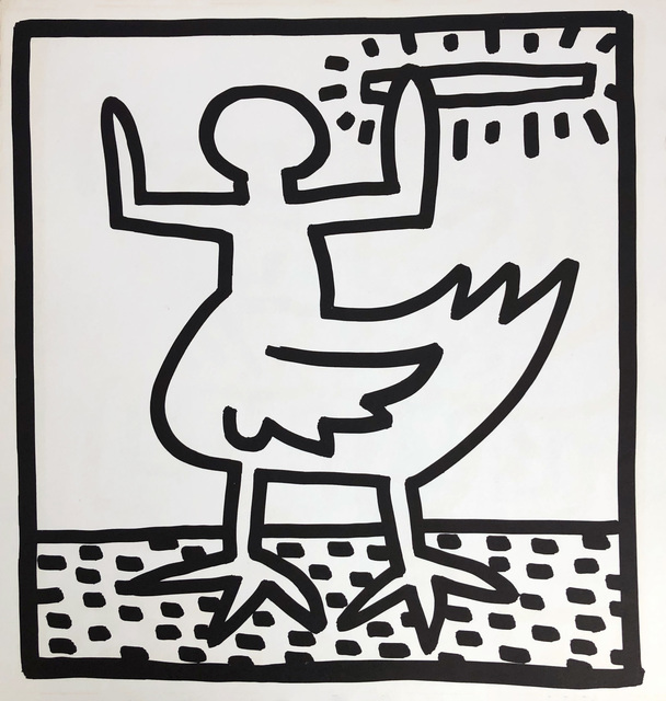 Keith Haring, ‘Keith Haring lithograph 1982 (Keith Haring prints) ’, 1982, Lot 180