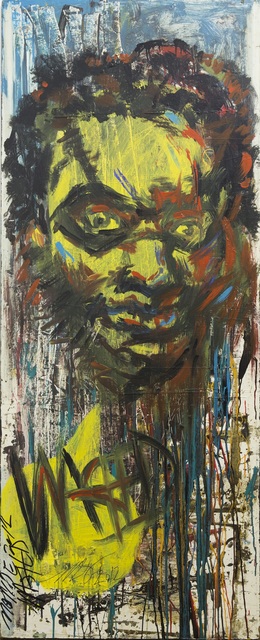 4 Blind Mice: Monde Goniwe, ‘Titled 'Wasted's Beware of the Vigilante', 'The Darkest Knight' painted on other side of door’, 2012, Museum of African Design (MOAD)