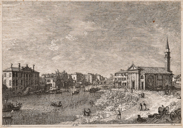 Studio of Giovanni Antonio Canal, called Il Canaletto, ‘Al Dolo’, c. 1742, Print, Etching on laid paper, Skinner