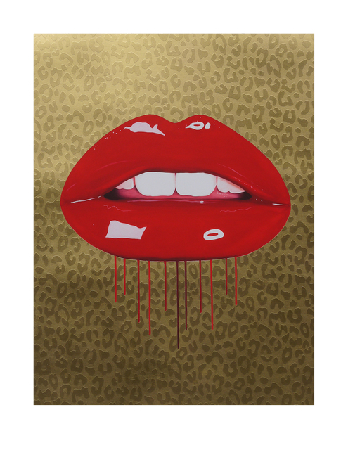 Sara Pope, ‘Crush (Leopard)’, 2017, Print, Archival Inkjet with a Nylobag Screenprint for Relief and a 24ct Gold Leaf Overlay on Somerset Satin Enhanced 330gsm Paper, Jealous Gallery