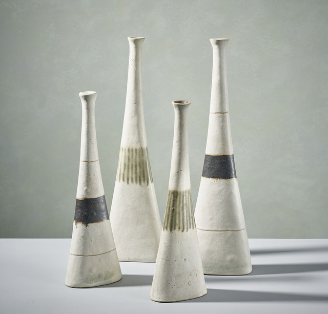 Bruno Gambone, ‘Four White Bottles ’, 1990 , 18 Davies Gallery