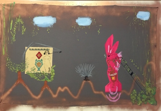 Nilbar Güres, ‘Untitled ’, 2017, Textile Arts, Mixed media on fabric, Purdy Hicks Gallery
