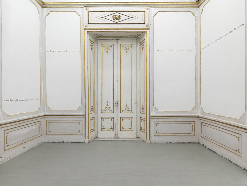 A boat is a floating piece of space, toward the Horizon - Partial view of the exhibition - June 2017 - Galleria Alfonso Artiaco A boat is a floating piece of space, toward the Horizon - Partial view of the exhibition - June 2017 - Galleria Alfonso Artiaco