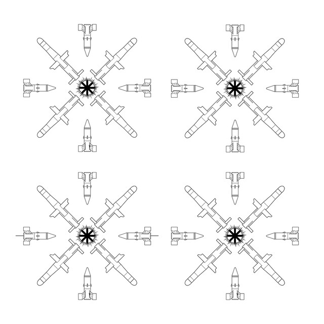 Rockets Pattern (Wallpaper) — Ludovic Bernhardt (2019)