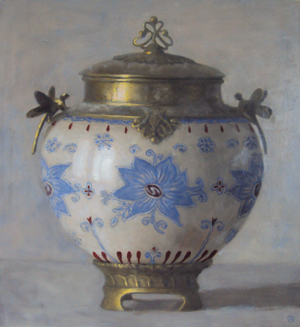 Olga Antonova, ‘Urn with Blue Flower Motif’, 2015, Gallery Henoch