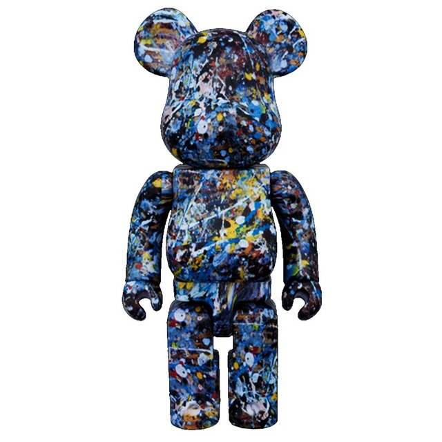 jackson pollock splash bearbrick