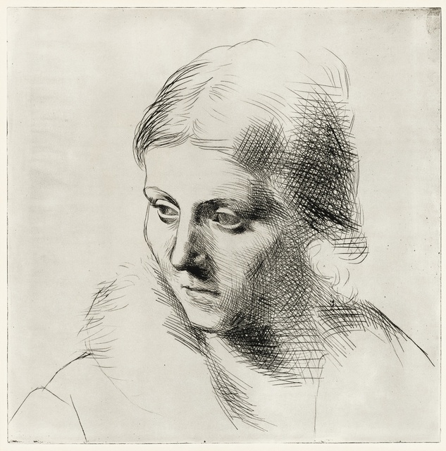 Pablo Picasso, ‘Portrait d'Olga au col de fourrure (Ba. 109)’, Sotheby's