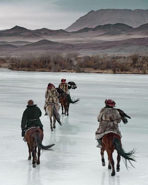 Jimmy Nelson, ‘VI 468 - Kazachs on ice Altantsogts, Bayan Olgii,Mongolia’, 2011, Photography, AbrahamArt