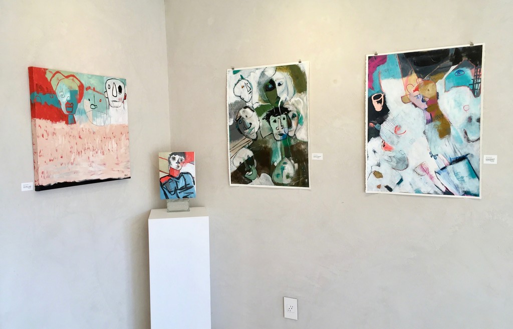More artworks by artist Vikki Drummond, from the Series "Little People in my Head" The paperworks are 30"Hx22"W. The canvases are 24"x24" and 12"Hx9W".
More artworks by artist Vikki Drummond, from the Series "Little People in my Head" The paperworks are 30"Hx22"W. The canvases are 24"x24" and 12"Hx9W".