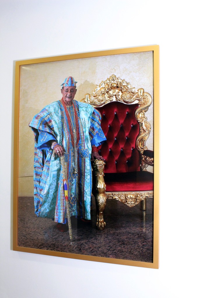 Installation shot - His Imperial Majesty Iku Baba Yeye
Oba Lamidi Olayiwola Adeyemi III The Alaafin of Oyo Empire (2017) by George Osodi at the show George Osodi | Royalty Installation shot - His Imperial Majesty Iku Baba Yeye
Oba Lamidi Olayiwola Adeyemi III The Alaafin of Oyo Empire (2017) by George Osodi at the show George Osodi | Royalty