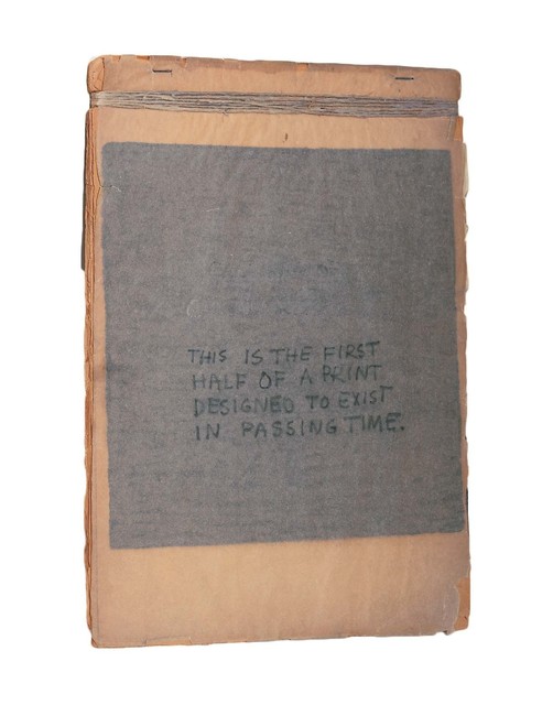 Robert Rauschenberg, ‘This Is the First Half of a Print Designed to Exist in Passing Time’, 1948, Robert Rauschenberg Foundation