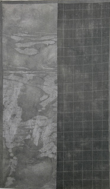 Grace Bakst Wapner, ‘Grey Grid’, 2019, Textile Arts, Mixed Media, Carter Burden Gallery