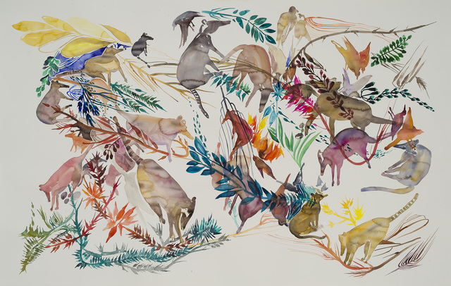 Ignacio de Lucca, ‘Coral de Coatíes IV’, 2017, Drawing, Collage or other Work on Paper, Aquarelle, OSME Fine Art
