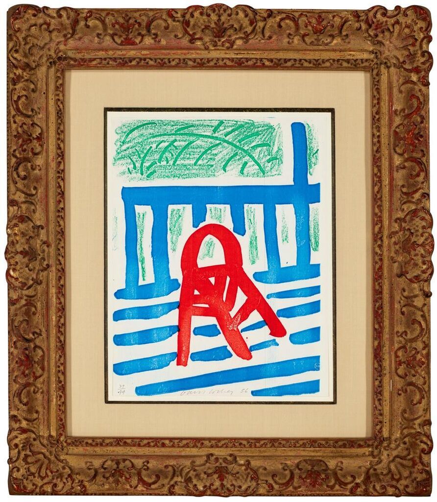 David Hockney - The Red Chair, April 1986