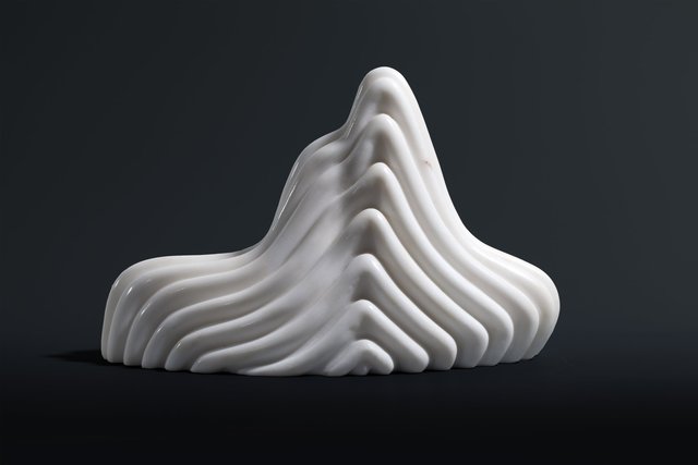 Huang Zhiyang 黄致阳, ‘Possessing Numerous Peaks No. s-1226 座千峰s-1226号’, 2012, Sculpture, Marble 汉白玉, Ink Studio