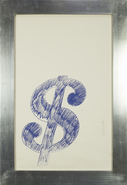Andy Warhol, ‘$ Sign (Blue) - 1982’, 1982, Rudolf Budja Gallery