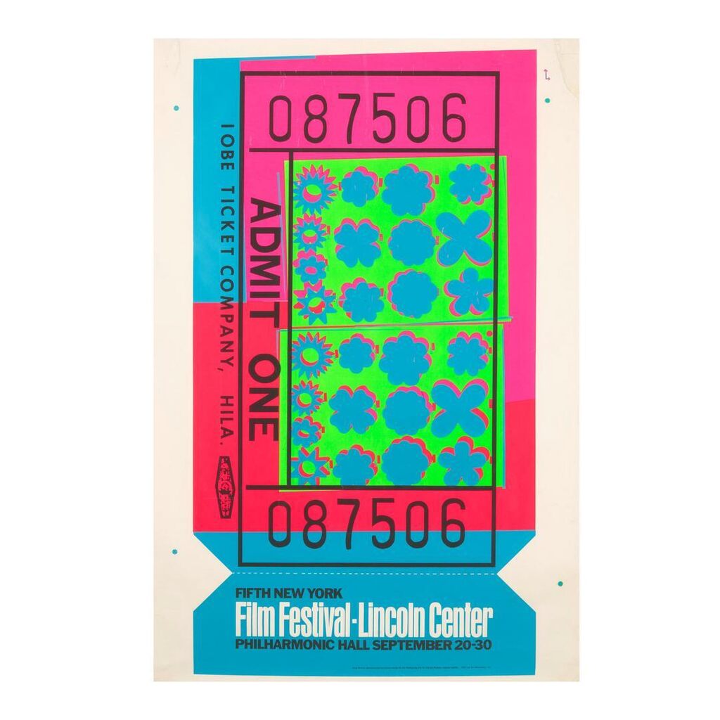 Andy Warhol - Lincoln Center Ticket (Feldman & Schellmann II.19)