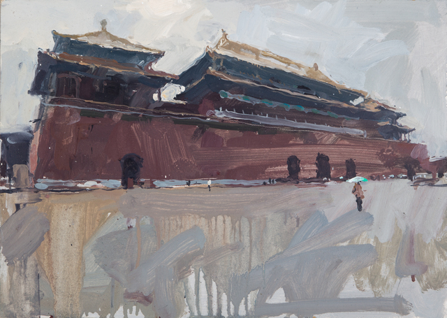 James Hart Dyke, ‘Wumen Gate, north side, Forbidden City Beijing’, 2012, Painting, Oil on canvas, DELAHUNTY