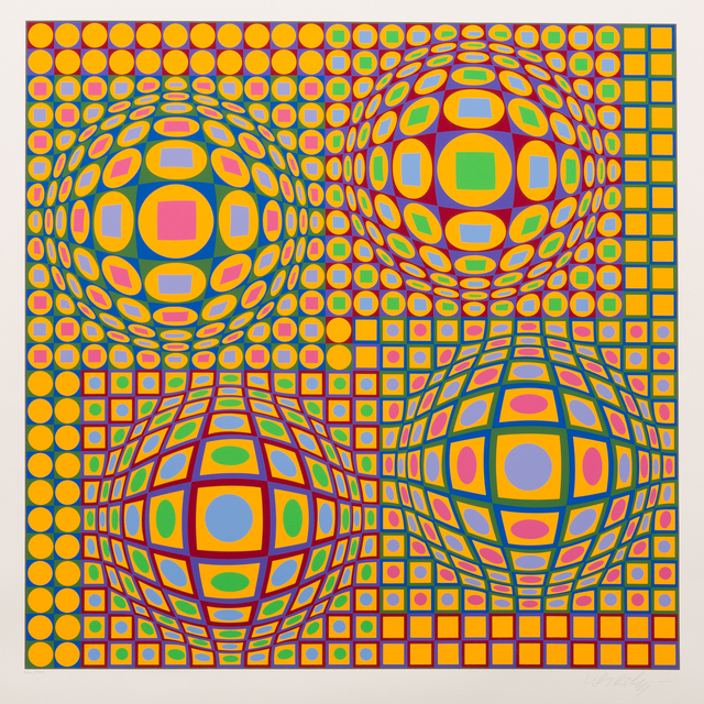 Victor Vasarely, ‘Quadrature’, 1979, Print, Color Screenprint, Childs Gallery