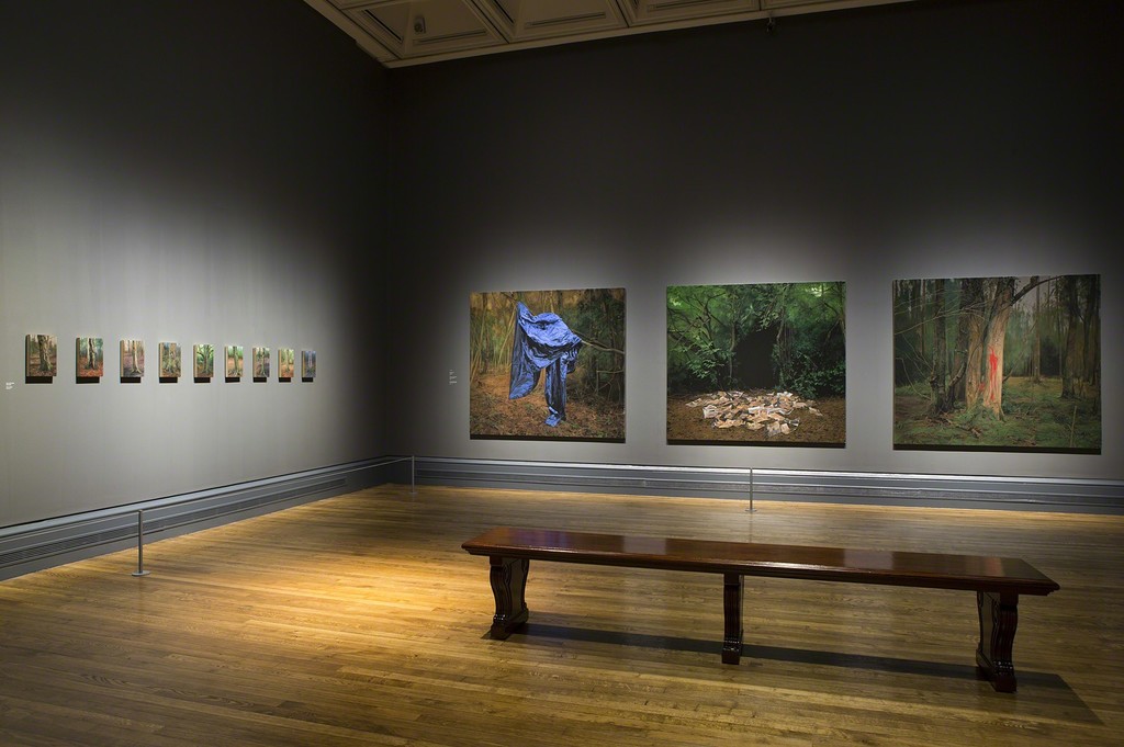 George Shaw Exhibition Installation shots © The National Gallery, London