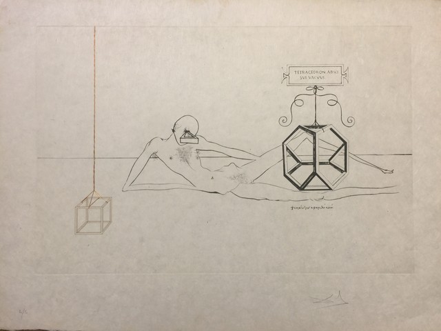 Salvador Dalí, ‘L'Immortalitè Tetraedrique du cube’, 1973, Wallector