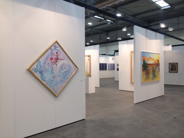 Watercolor by Luigi Ontani and painting by Salvo_Booth D3 in Modern Pavillon Watercolor by Luigi Ontani and painting by Salvo_Booth D3 in Modern Pavillon