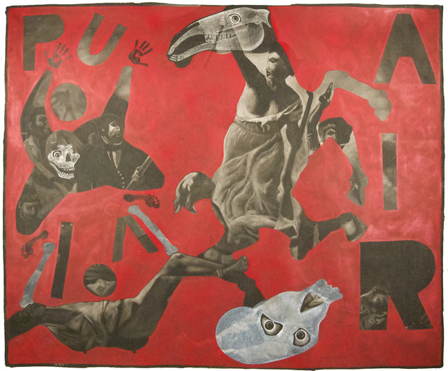 Vincent Corpet, ‘3640 (After "La liberté guidant le peuple" by Delacroix)’, 2011, Painting, Oil painting on canvas, Mazel Galerie