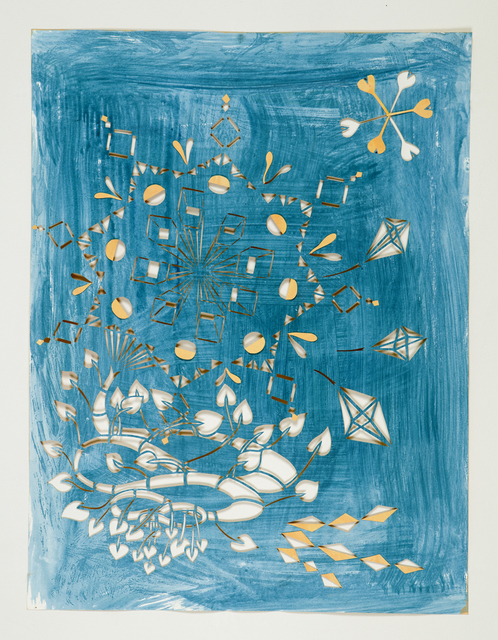 Katerina Lanfranco, ‘One Point’, 2014, Mixed Media, Acrylic on cut paper, Nancy Hoffman Gallery