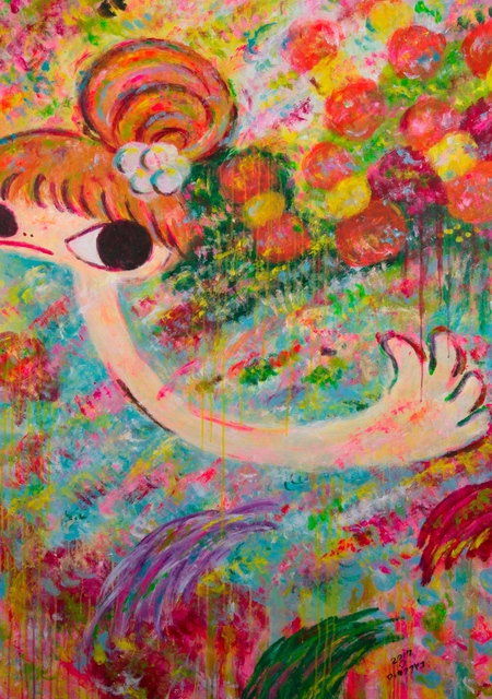 Ayako Rokkaku, ‘Untitled’, 2017, Painting, Acrylic on canvas, Gallery Delaive